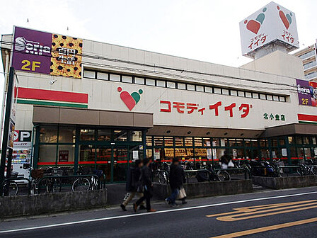 コモディイイダ北小金店まで500m