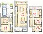 間取り：【3階建て】4LDK、土地建物セット価格：3、480万円～、建物面積：約110.36ｍ2　1～3号地