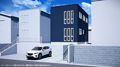 外観：シンプルな箱型は耐久性やメンテナンス性に優れています。※パースはイメージです