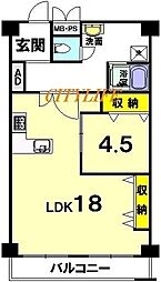 間取図画像 1LDK