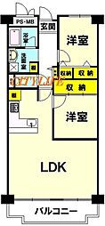 間取図画像 2LDK