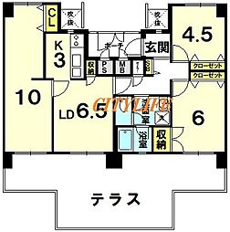 パークテラス西京極 3LDKの間取図画像