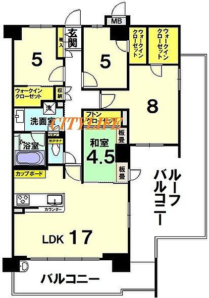 間取りを拡大表示