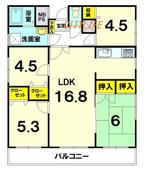 間取りを拡大表示