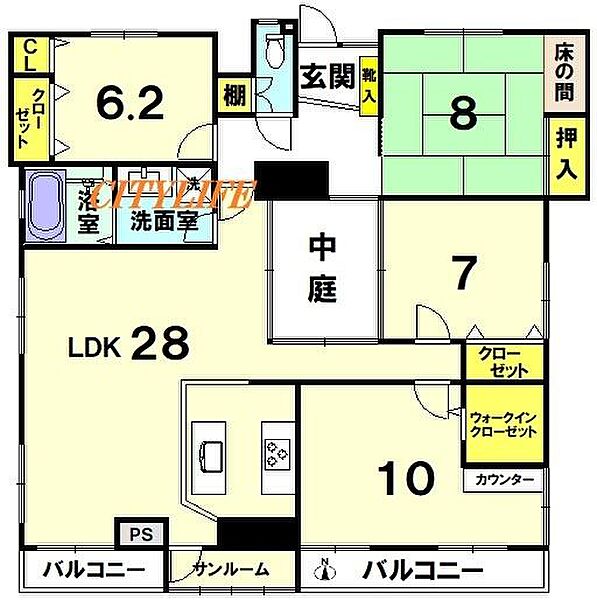 間取りを拡大表示