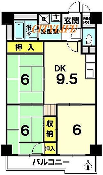 間取りを拡大表示