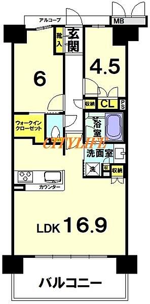 間取りを拡大表示