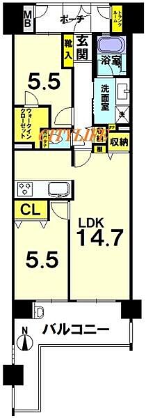 間取りを拡大表示