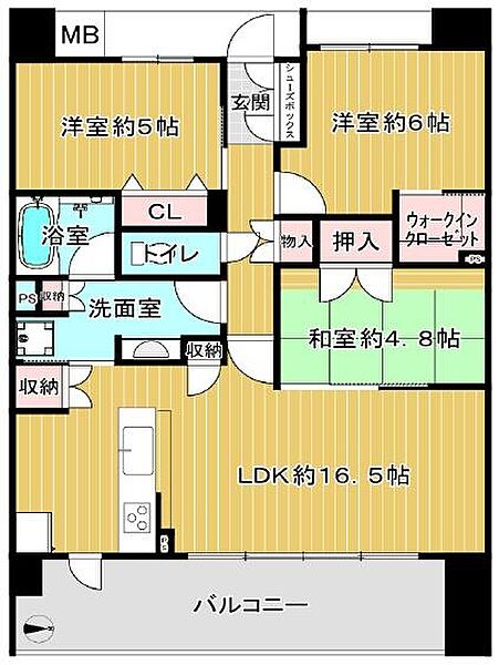 間取りを拡大表示