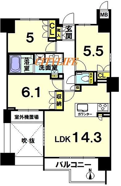 間取りを拡大表示