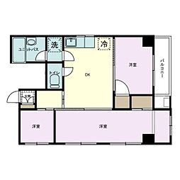 ハイツカメリア 3DKの間取図画像