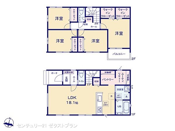 間取りを拡大表示