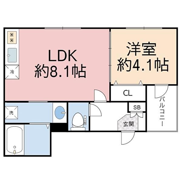 ラ・カーサ大阪 102｜大阪府大阪市生野区林寺４丁目(賃貸アパート1LDK・1階・30.41㎡)の写真 その2