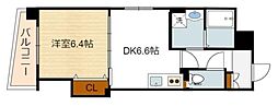 アール26 1DKの間取図画像