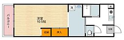 シャトーアストリア ワンルームの間取図画像