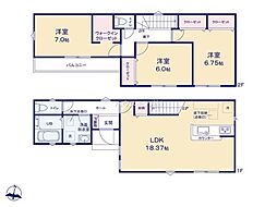 柏市豊上町　2号棟　新築戸建て