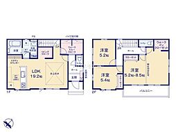 牛久市さくら台1丁目　2号棟　新築戸建て
