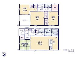 取手市紫水1丁目　2号棟　新築戸建て