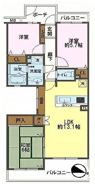 間取りを拡大表示