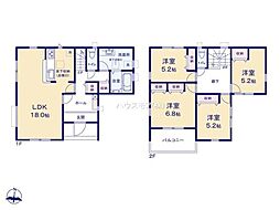 柏市新逆井2丁目　2号棟　新築戸建