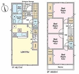 我孫子市湖北台9丁目 2号棟 新築戸建て