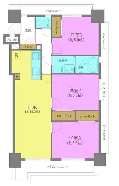 間取りを拡大表示