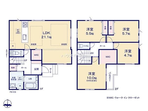 間取りを拡大表示