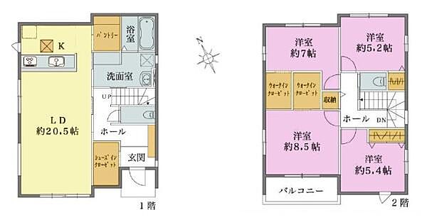 間取りを拡大表示