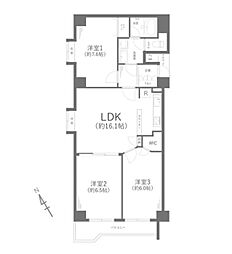 間取図画像 3LDK