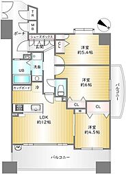 アンビエント西大路 3LDKの間取図画像