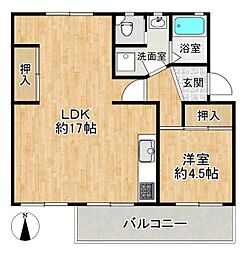 間取図画像 1LDK