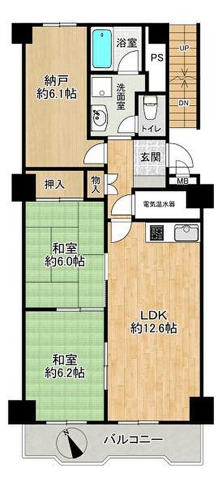 2SLDK 間取り