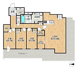 プラウドタワー神戸垂水 3LDKの間取図画像