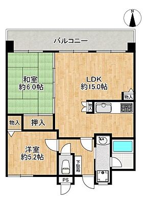 間取り プレステージ垂水ジェームス山 6階/-