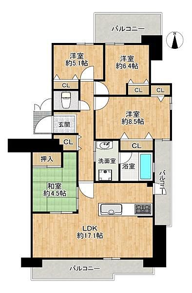 間取りを拡大表示