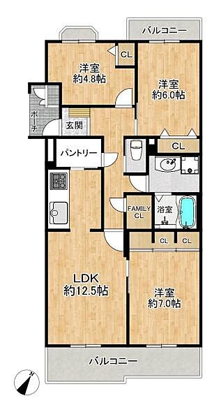 間取りを拡大表示