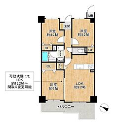 間取図画像 3LDK