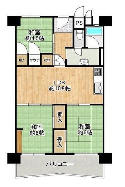 間取りを拡大表示