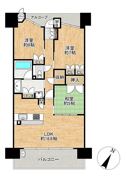 間取りを拡大表示