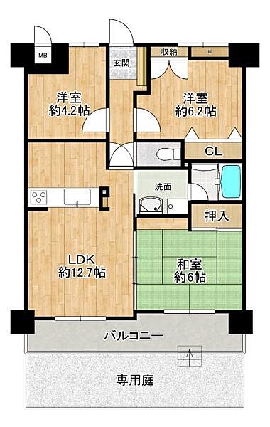 間取りを拡大表示