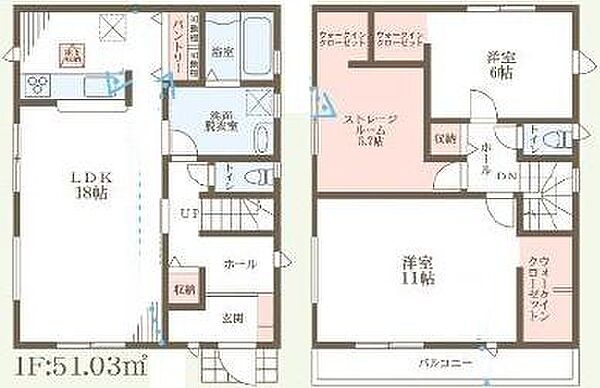 間取りを拡大表示