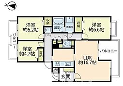 間取図画像 3LDK
