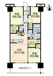 エクセレントシティ本厚木駅前 3LDKの間取図画像