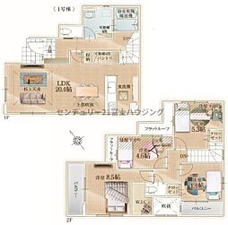 茅ヶ崎市松が丘3期 新築戸建1号棟 全2棟