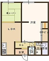 稲畑ハイツＡ　2年定期借家契約  ｜ 滋賀県野洲市行畑１丁目（賃貸アパート1LDK・1階・42.50㎡） その2