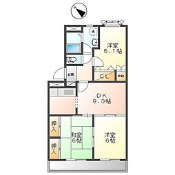 フェアーブリーズ 3LDKの間取図画像