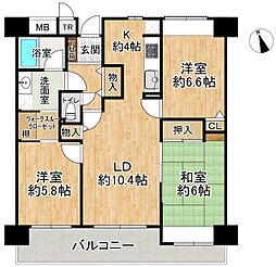 間取図画像 3LDK
