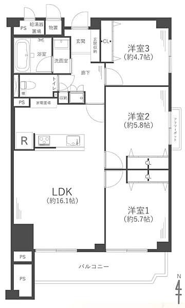 間取りを拡大表示