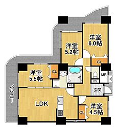 イーストスクエア27 4LDKの間取図画像