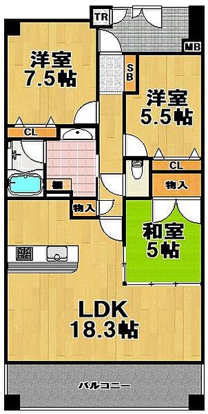 間取りを拡大表示